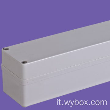 Scatola di alloggiamento impermeabile per scatola elettrica elettronica scatola di recinzione del pcb scatola resistente alle intemperie PWE526 con dimensioni 248*77*85mm